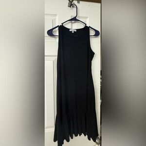 Annalee + Hope Black One Shoulder Sheath Dress